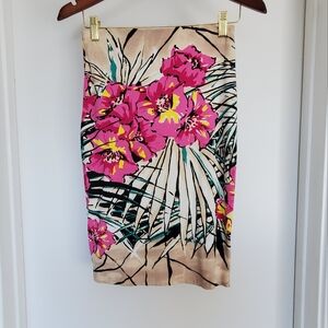 Hawaiian print skirt